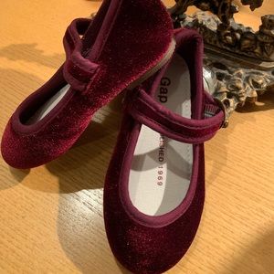 GAP Burgundy Velvet Kids Shoes